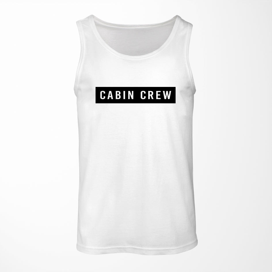 Cabin Crew Text Designed Tank Tops