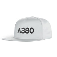 Thumbnail for A380 Flat Text Designed Snapback Caps & Hats