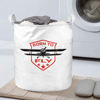 Thumbnail for Super Born To Fly Designed Laundry Baskets