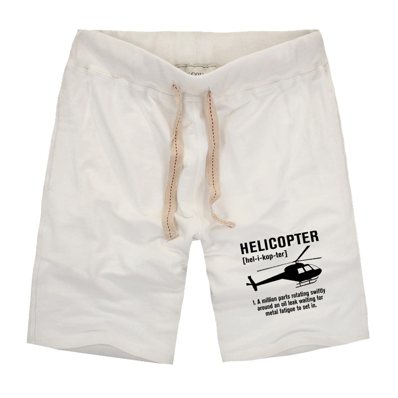 Helicopter [Noun] Designed Cotton Shorts