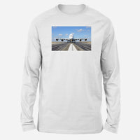 Thumbnail for Mighty Airbus A380 Designed Long-Sleeve T-Shirts