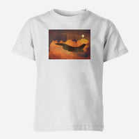 Thumbnail for Departing Fighting Falcon F16 Designed Children T-Shirts
