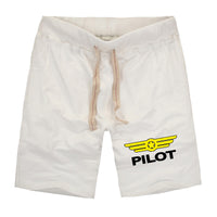 Thumbnail for Pilot & Badge Designed Cotton Shorts