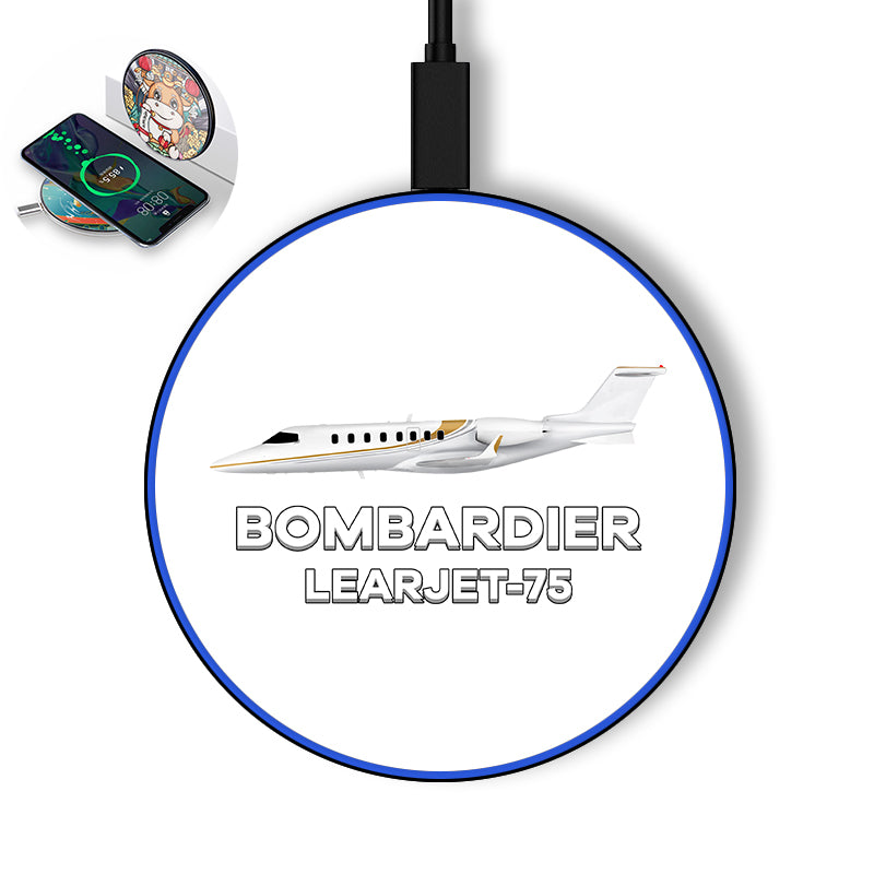 The Bombardier Learjet 75 Designed Wireless Chargers