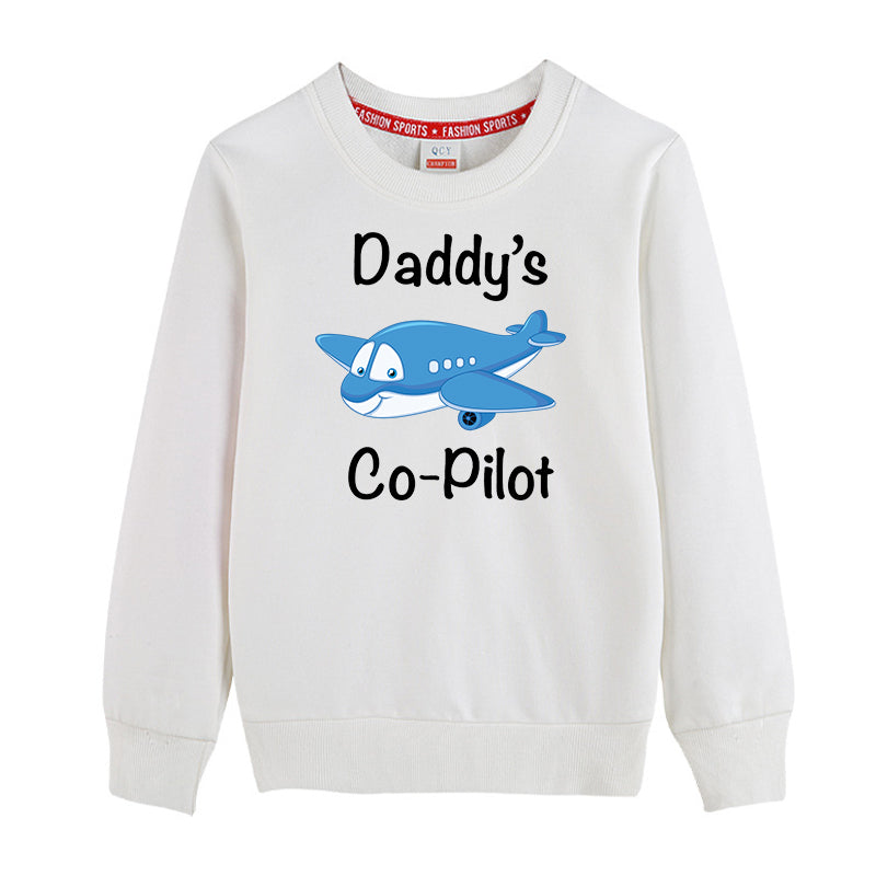 Daddy's Co-Pilot (Jet Airplane) Designed "CHILDREN" Sweatshirts