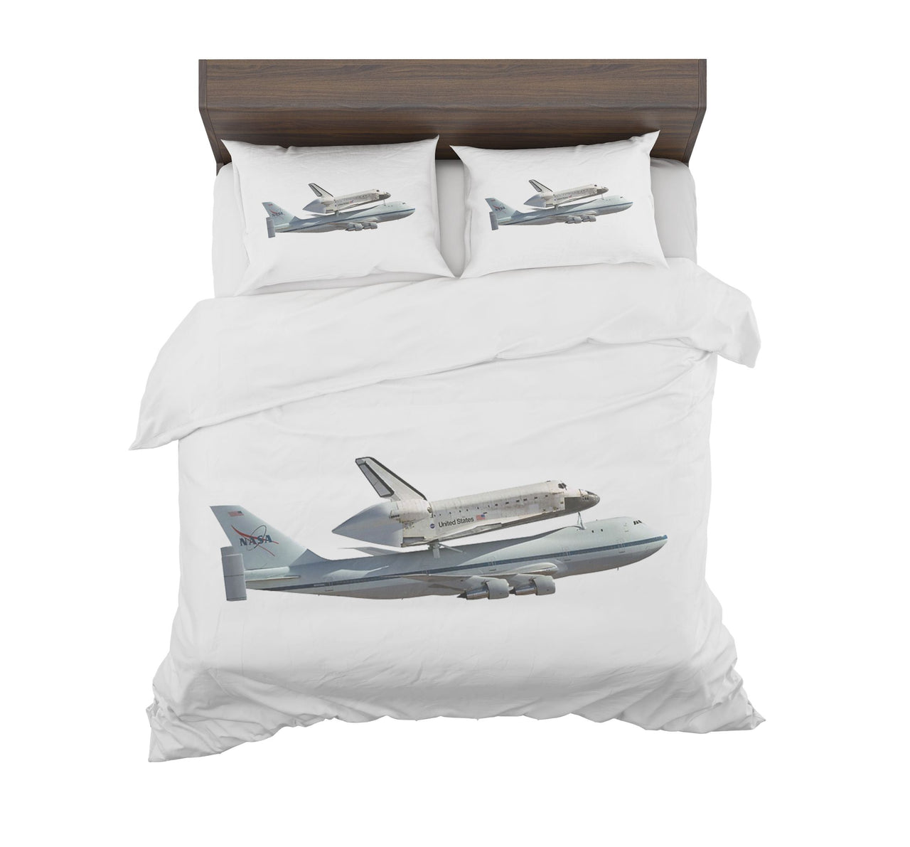 Space shuttle on 747 Designed Bedding Sets