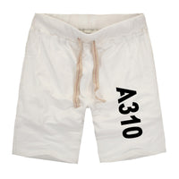 Thumbnail for A310 Text Designed Cotton Shorts