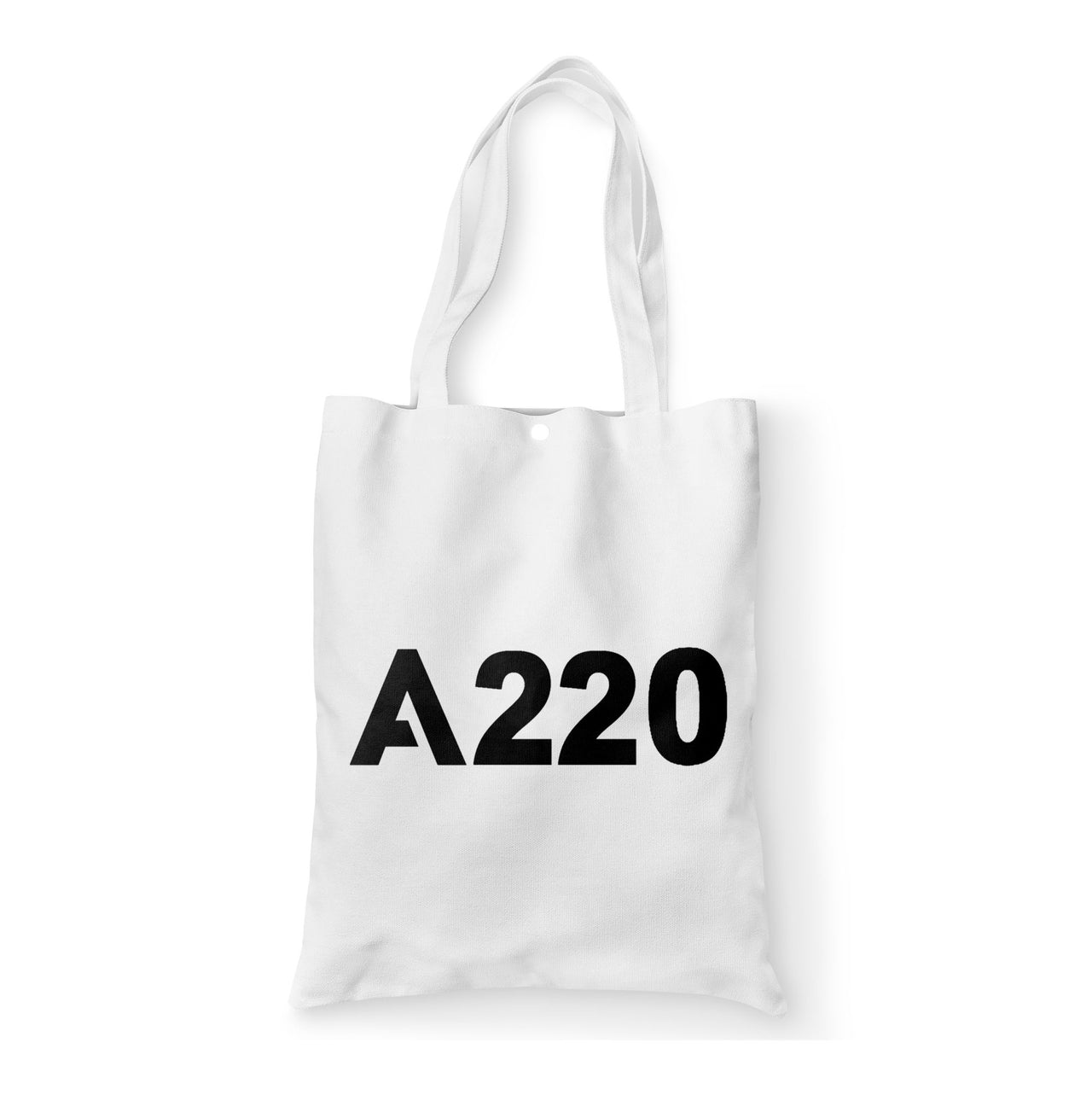 A220 Flat Text Designed Tote Bags