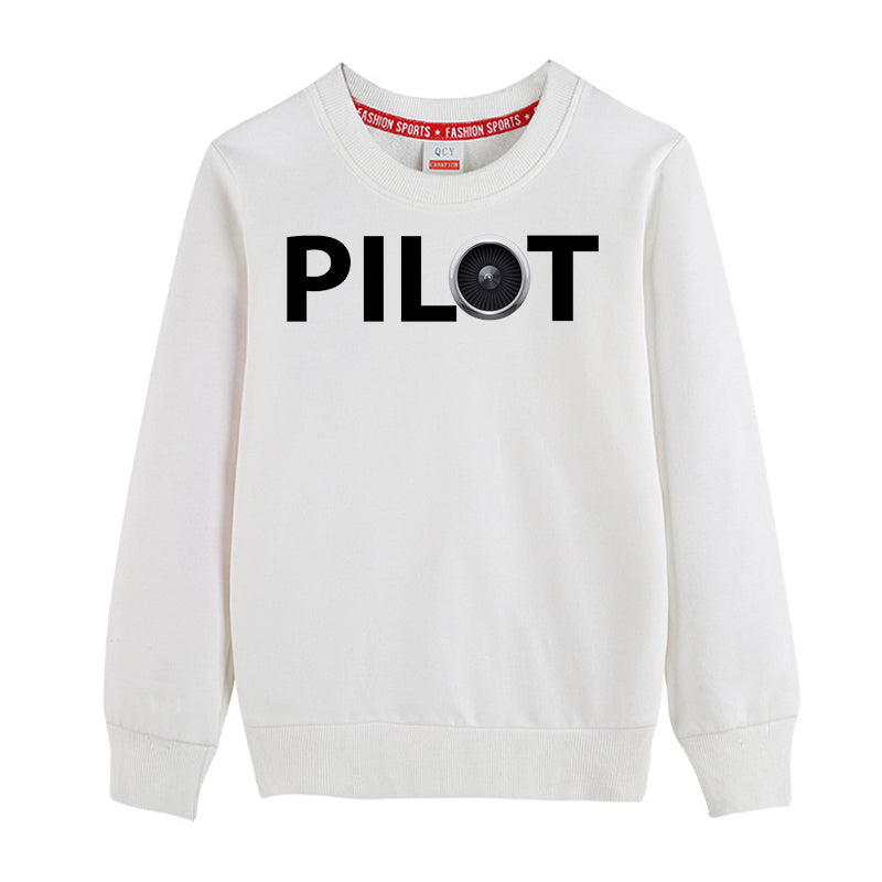 Pilot & Jet Engine Designed "CHILDREN" Sweatshirts