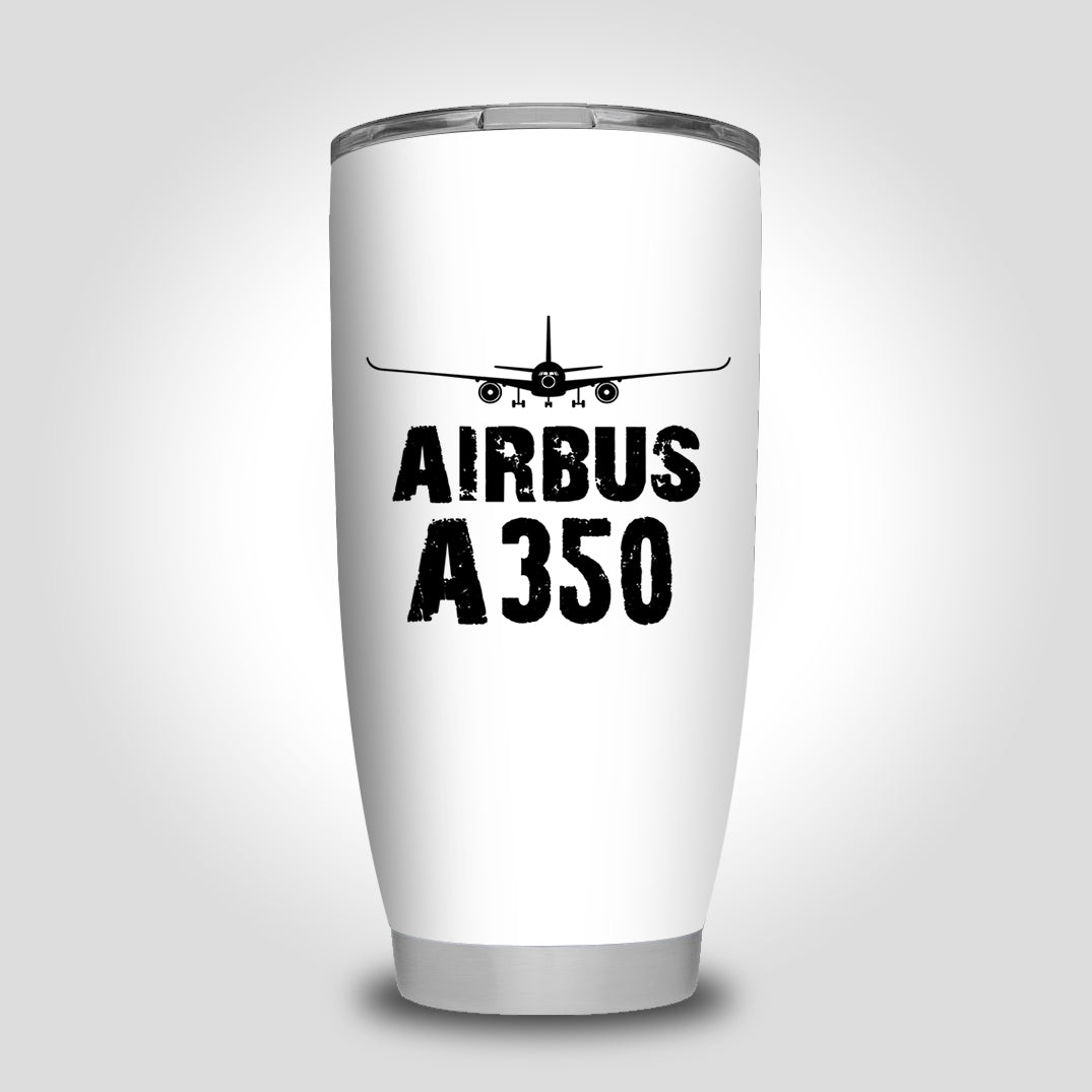 Airbus A350 & Plane Designed Tumbler Travel Mugs