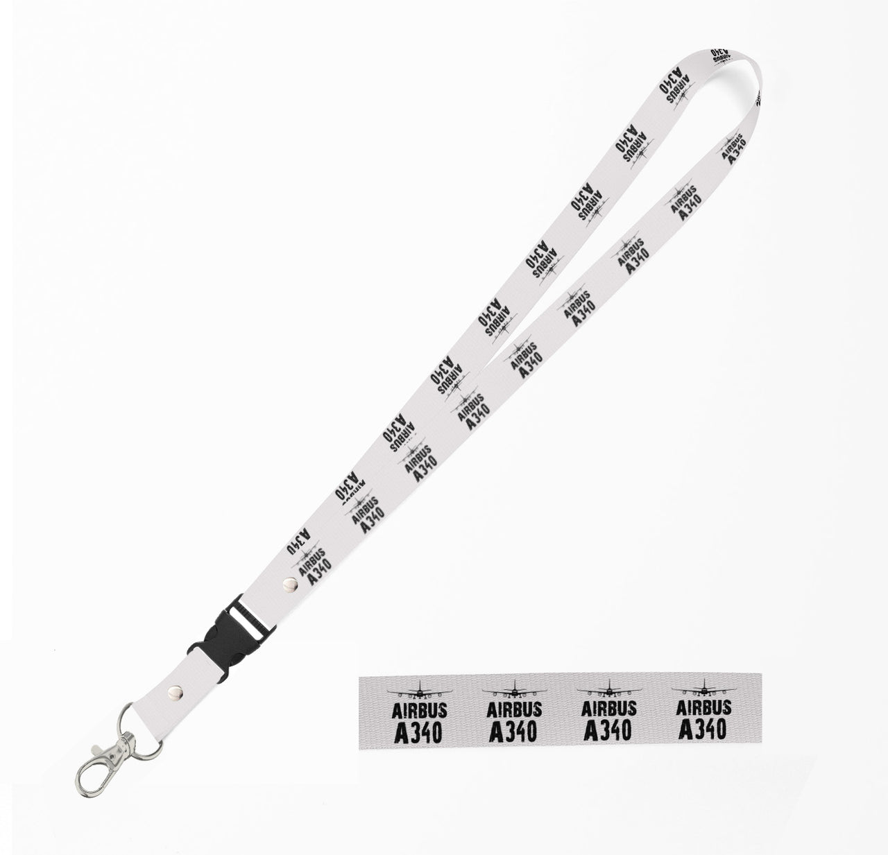 Airbus A340 & Plane Designed Detachable Lanyard & ID Holders