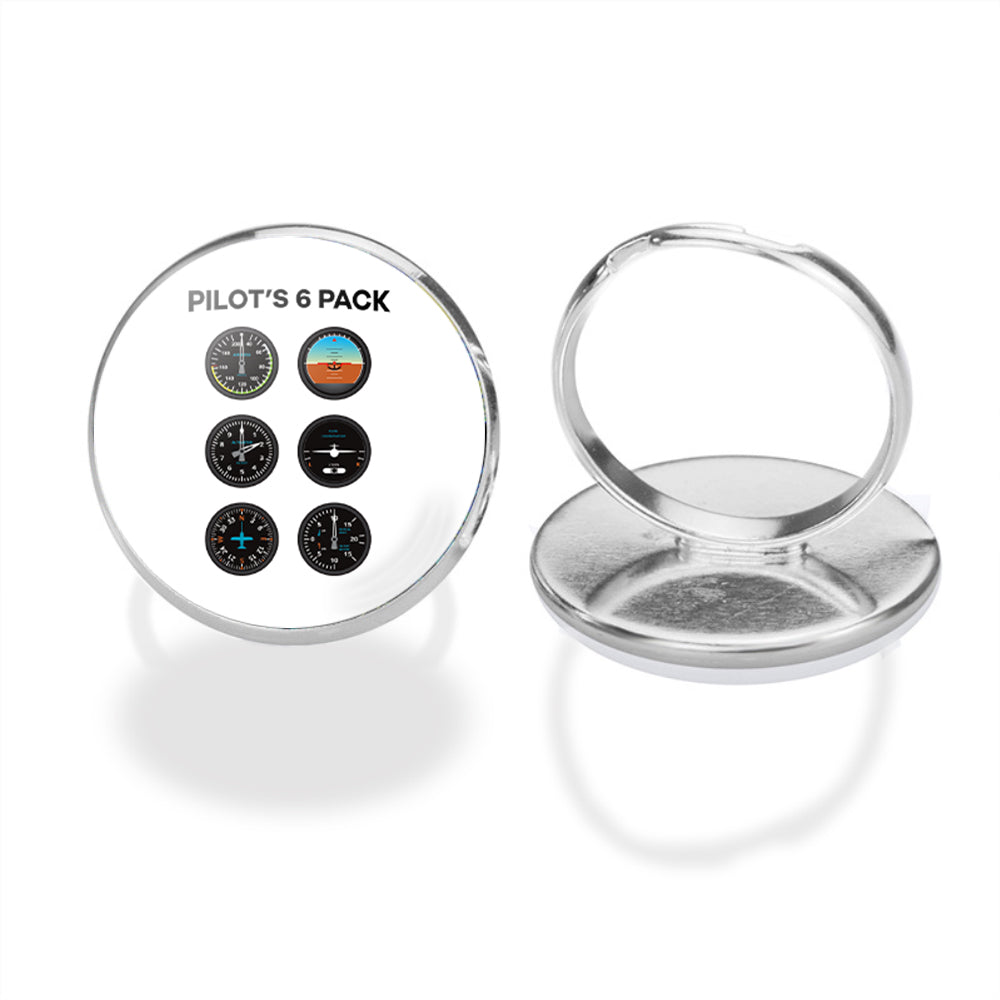 Pilot's 6 Pack Designed Rings