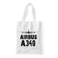 Thumbnail for Airbus A340 & Plane Designed Tote Bags