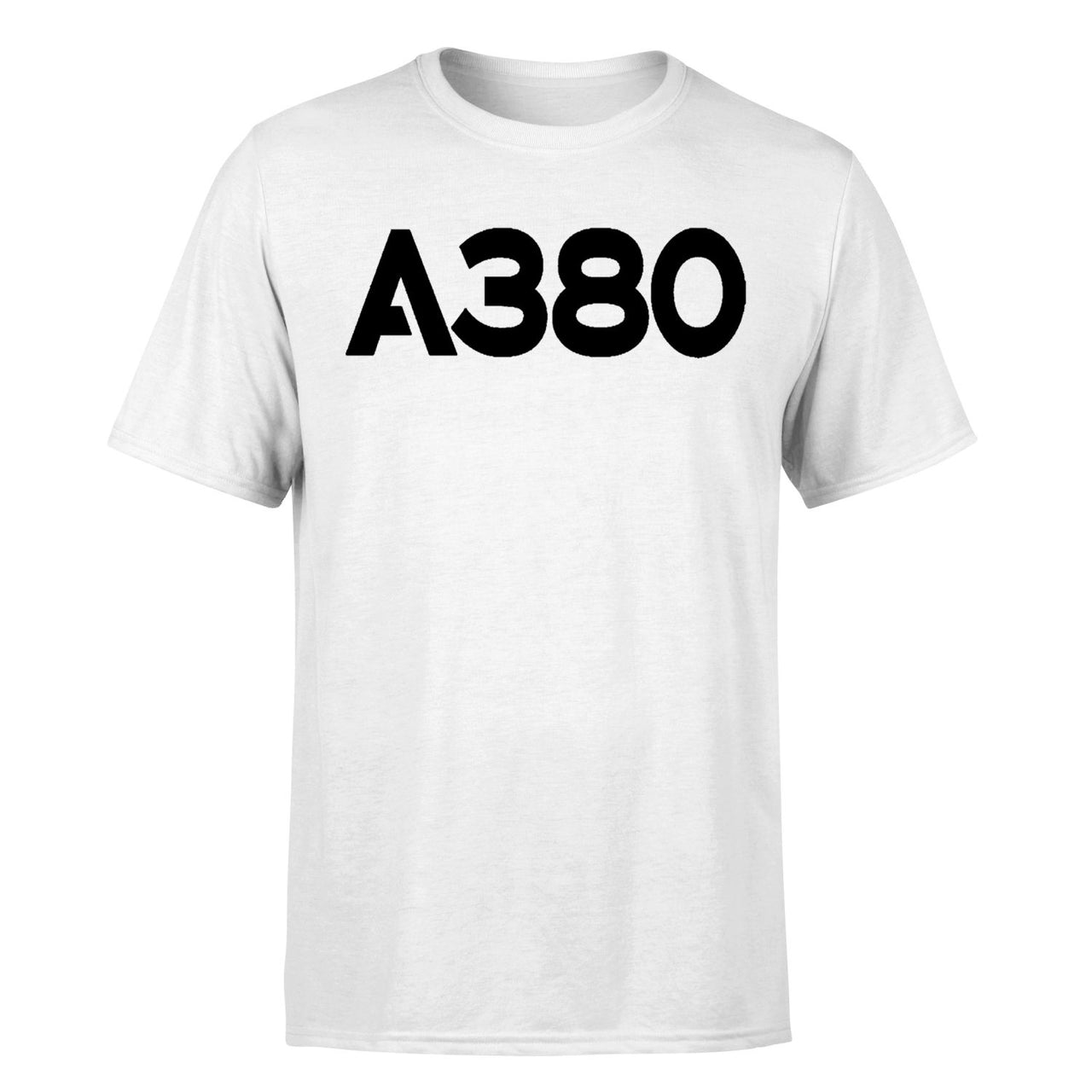 A380 Flat Text Designed T-Shirts