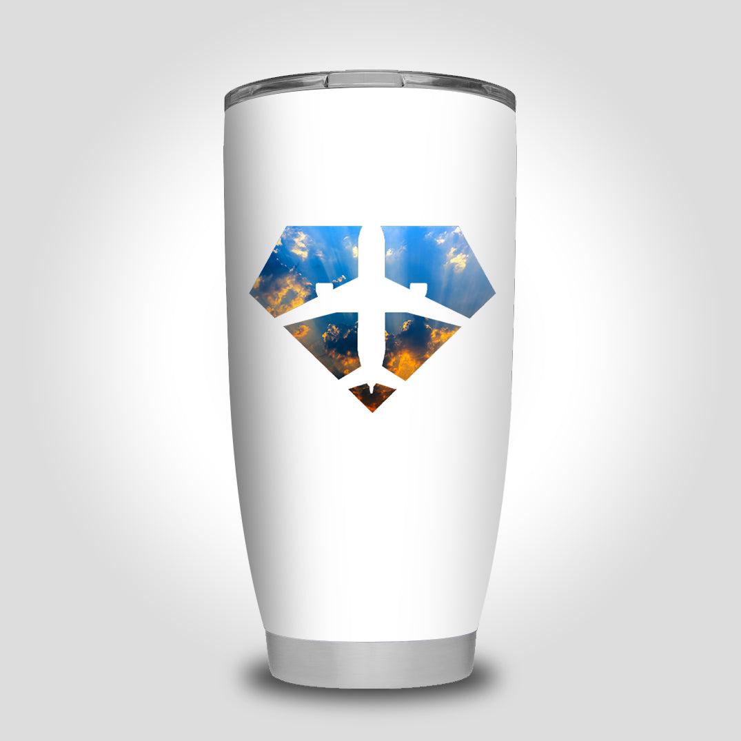 Supermen of The Skies (Sunrise) Designed Tumbler Travel Mugs