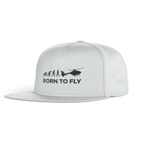 Thumbnail for Born To Fly Helicopter Designed Snapback Caps & Hats