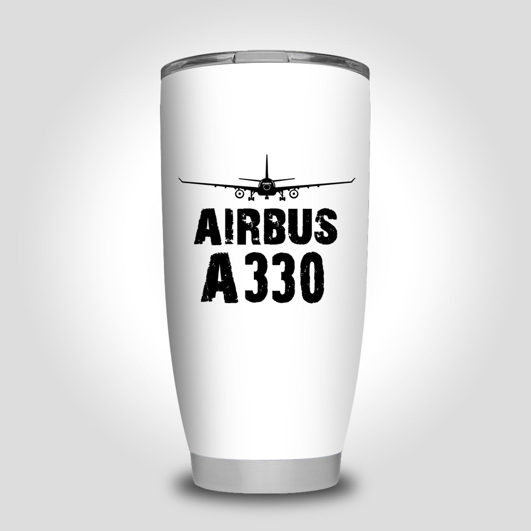 Airbus A330 & Plane Designed Tumbler Travel Mugs