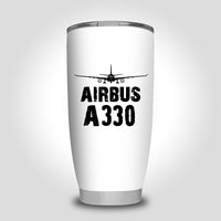 Thumbnail for Airbus A330 & Plane Designed Tumbler Travel Mugs