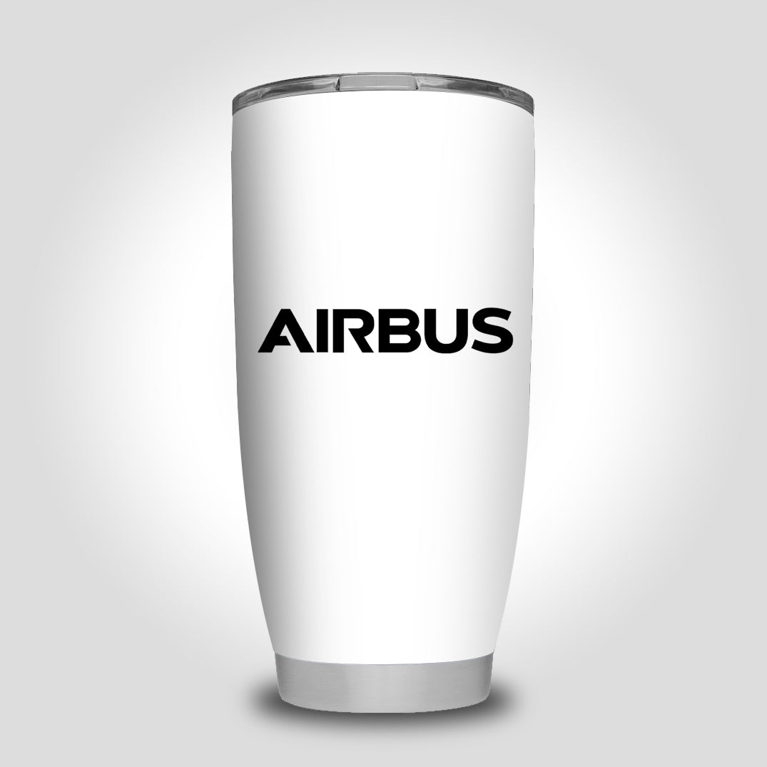 Airbus & Text Designed Tumbler Travel Mugs