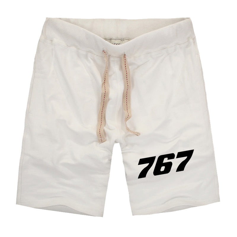 767 Flat Text Designed Cotton Shorts