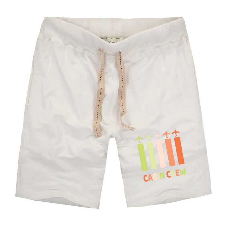 Colourful Cabin Crew Designed Cotton Shorts