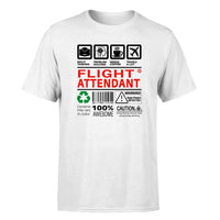 Thumbnail for Flight Attendant Label Designed T-Shirts