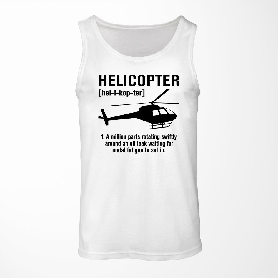 Helicopter [Noun] Designed Tank Tops