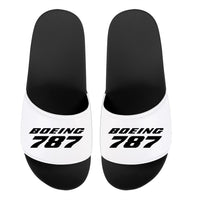 Thumbnail for Boeing 787 & Text Designed Sport Slippers