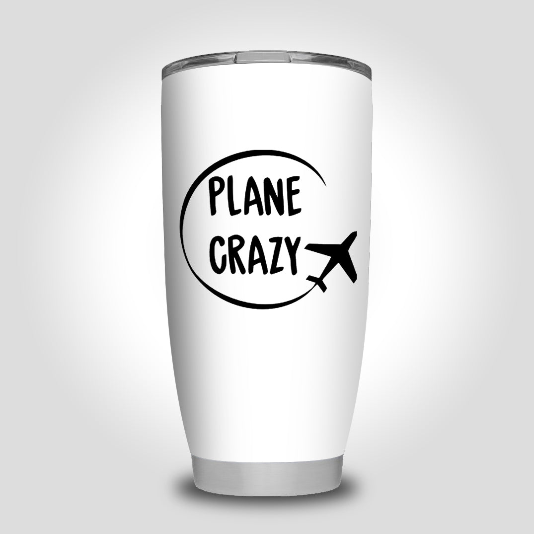 Plane Crazy Designed Tumbler Travel Mugs