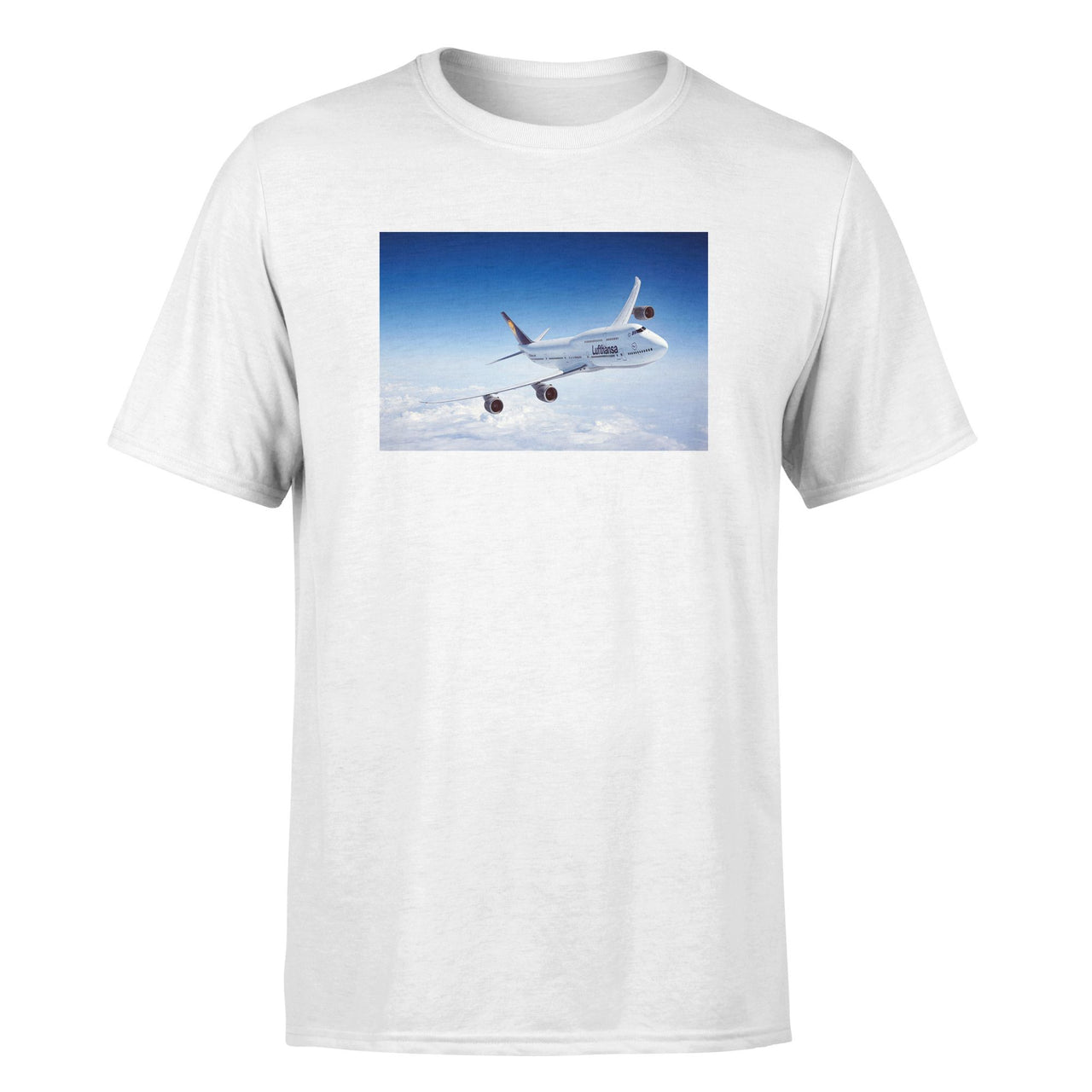 Cruising Lufthansa's Boeing 747 Designed T-Shirts