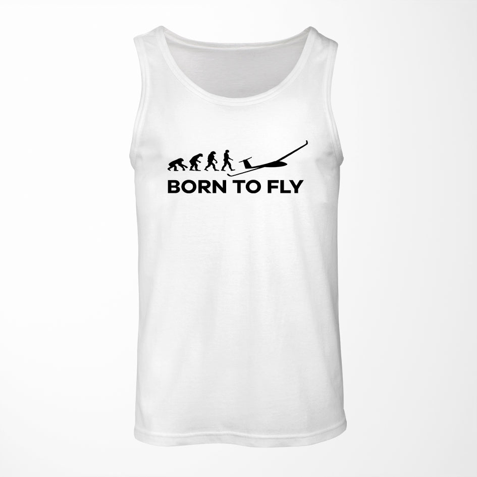 Born To Fly Glider Designed Tank Tops