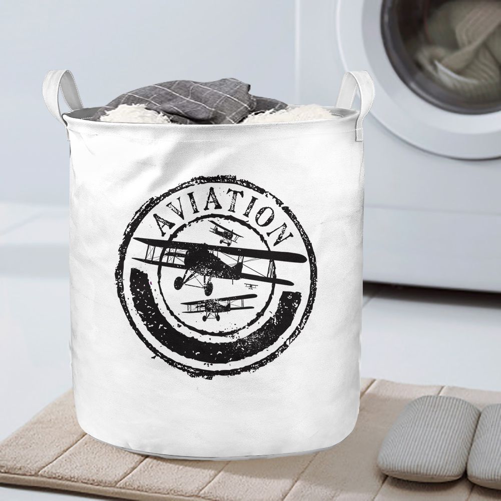 Aviation Lovers Designed Laundry Baskets