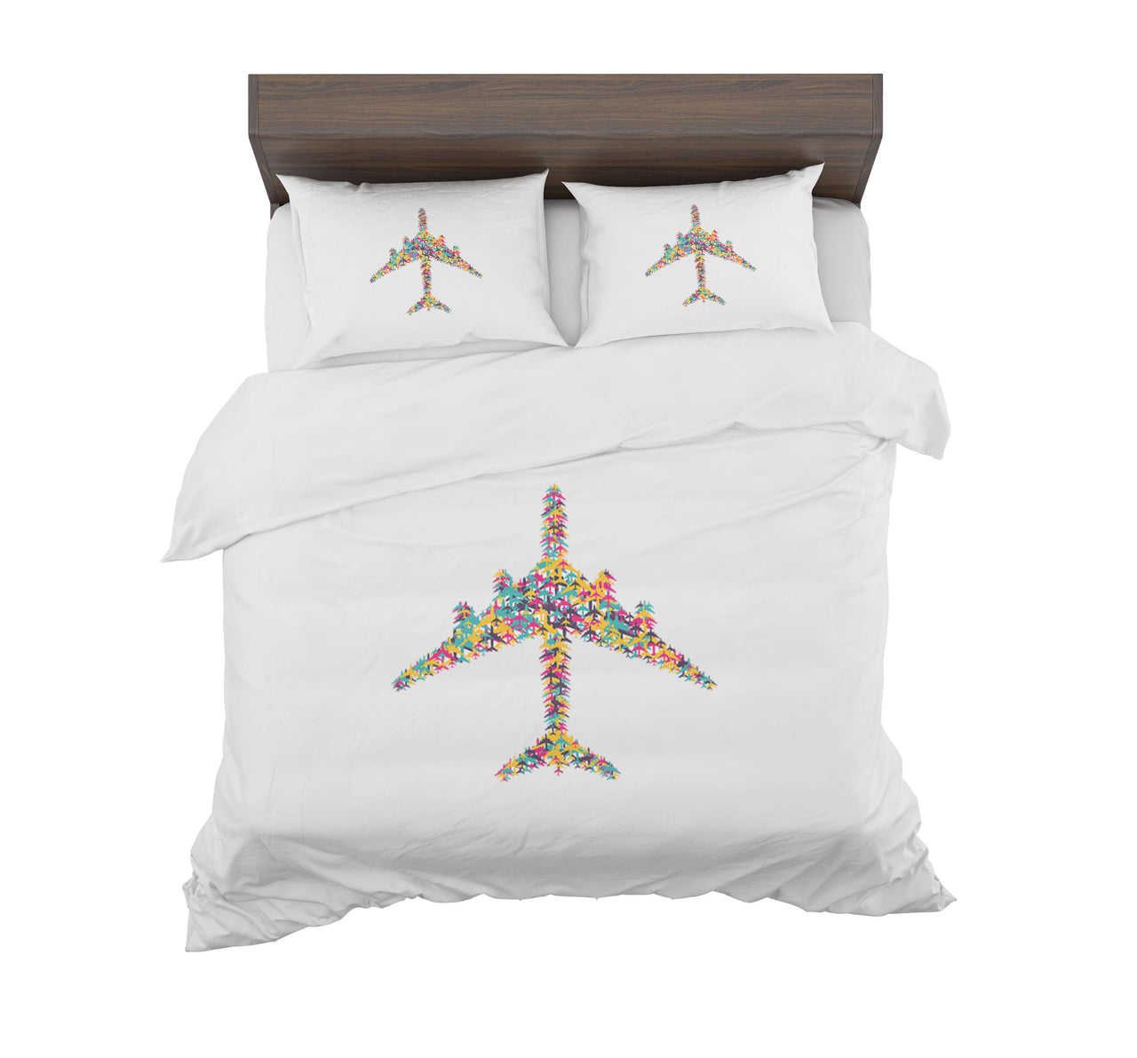 Colourful Airplane Designed Bedding Sets