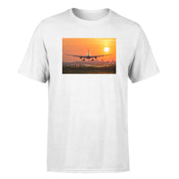 Thumbnail for Amazing Airbus A330 Landing at Sunset Designed T-Shirts