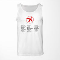 Thumbnail for Aviation Alphabet 2 Designed Tank Tops