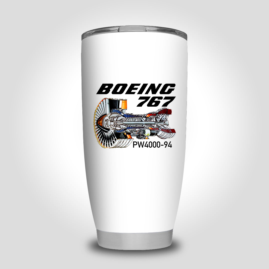 Boeing 767 Engine (PW4000-94) Designed Tumbler Travel Mugs
