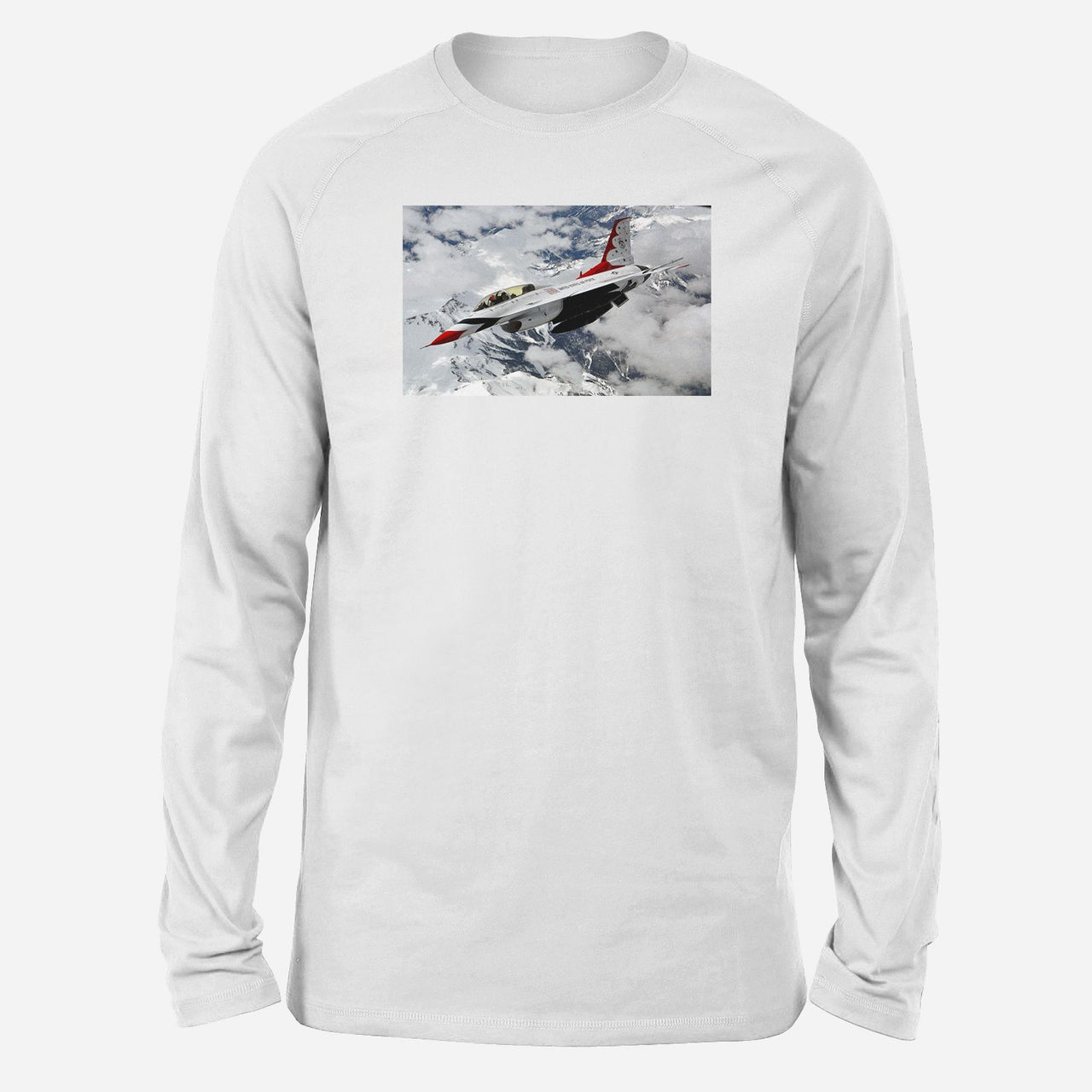 US Air Force Show Fighting Falcon F16 Designed Long-Sleeve T-Shirts
