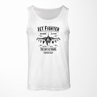 Thumbnail for Jet Fighter - The Sky is Yours Designed Tank Tops
