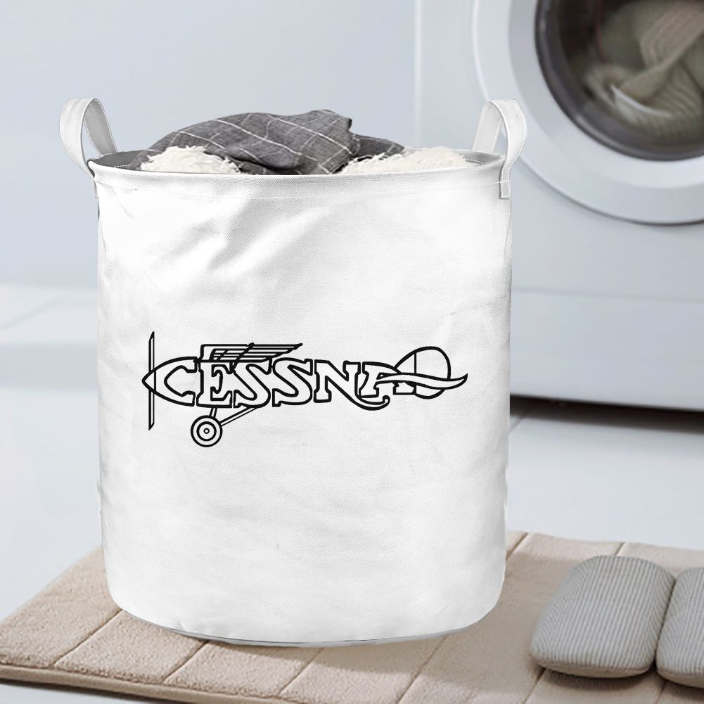 Special Cessna Text Designed Laundry Baskets