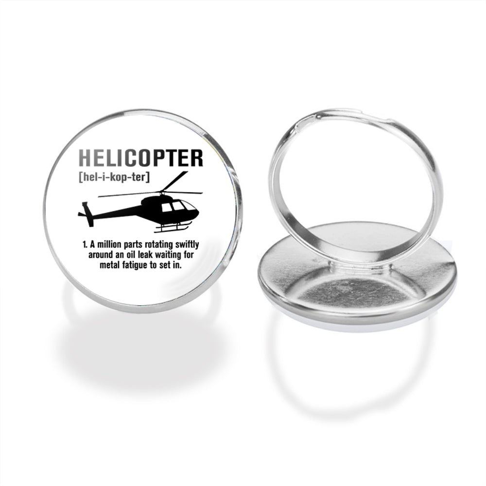 Helicopter [Noun] Designed Rings
