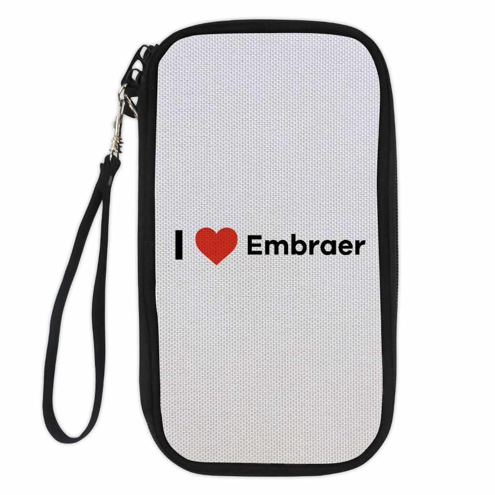 I Love Embraer Designed Travel Cases & Wallets