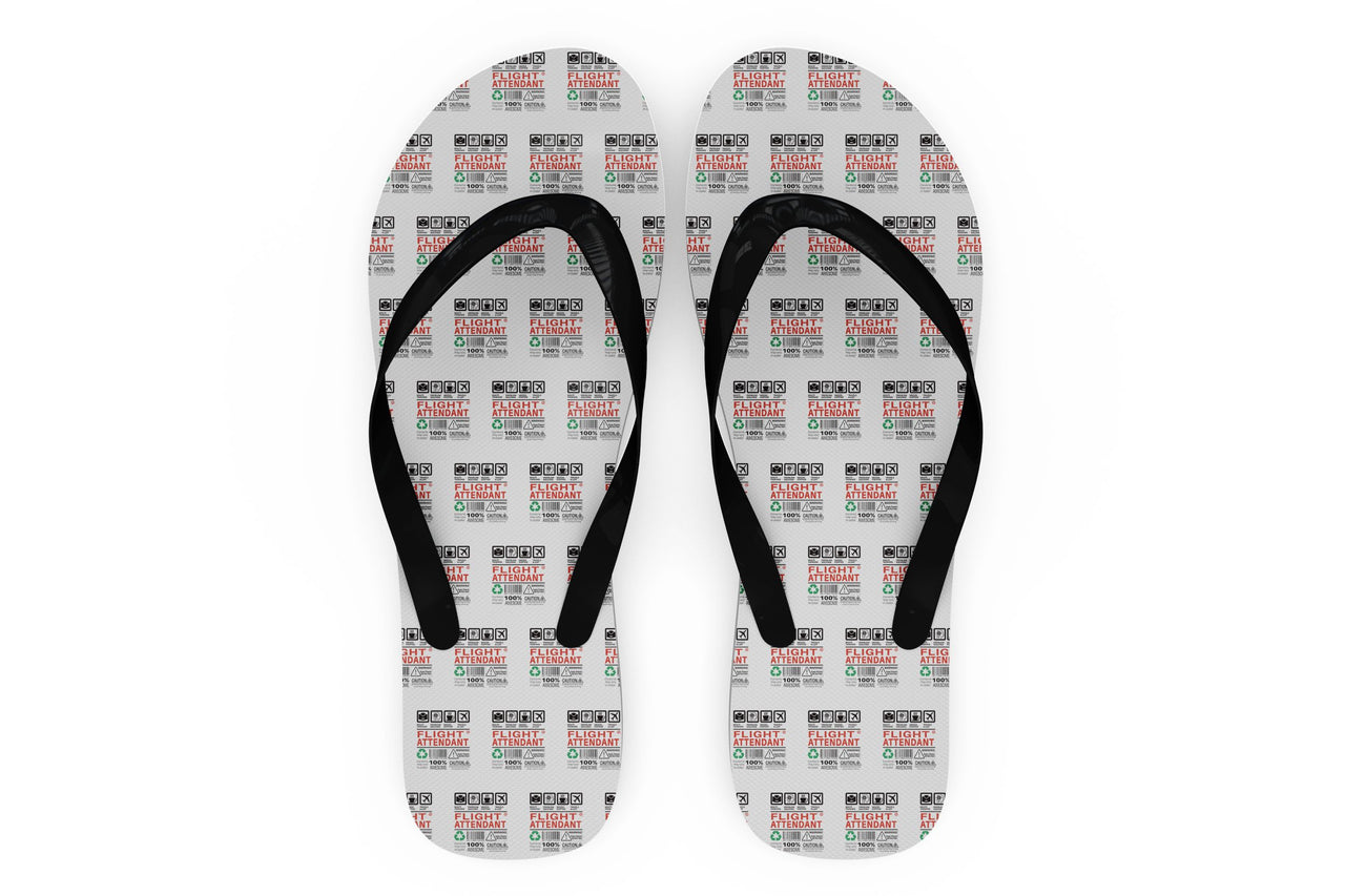 Flight Attendant Label Designed Slippers (Flip Flops)