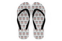 Thumbnail for Flight Attendant Label Designed Slippers (Flip Flops)