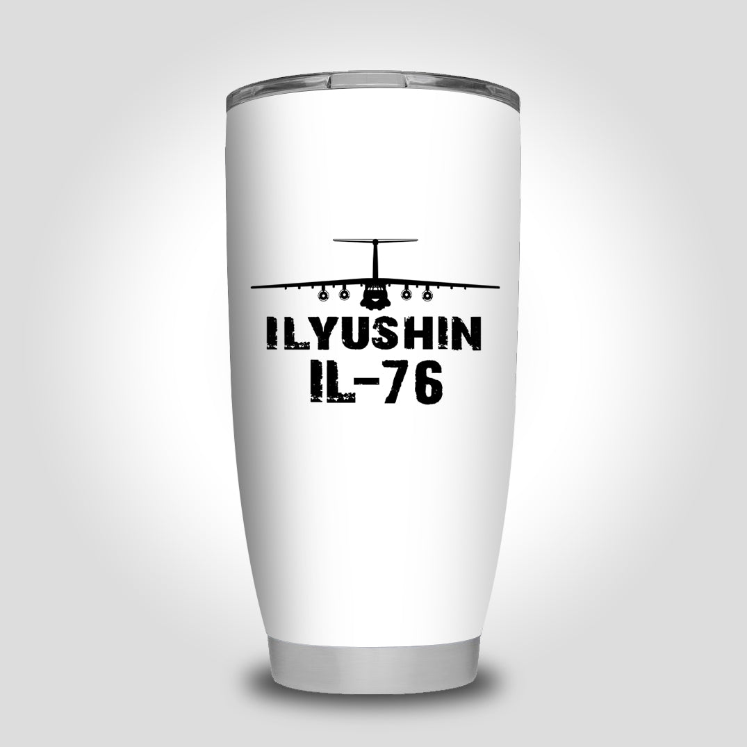 ILyushin IL-76 & Plane Designed Tumbler Travel Mugs