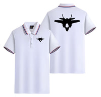 Thumbnail for Fighter Jet 35 Silhouette Designed Stylish Polo T-Shirts (Double-Side)