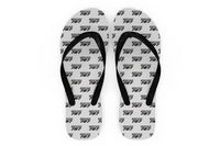 Thumbnail for Boeing 787 & Text Designed Slippers (Flip Flops)