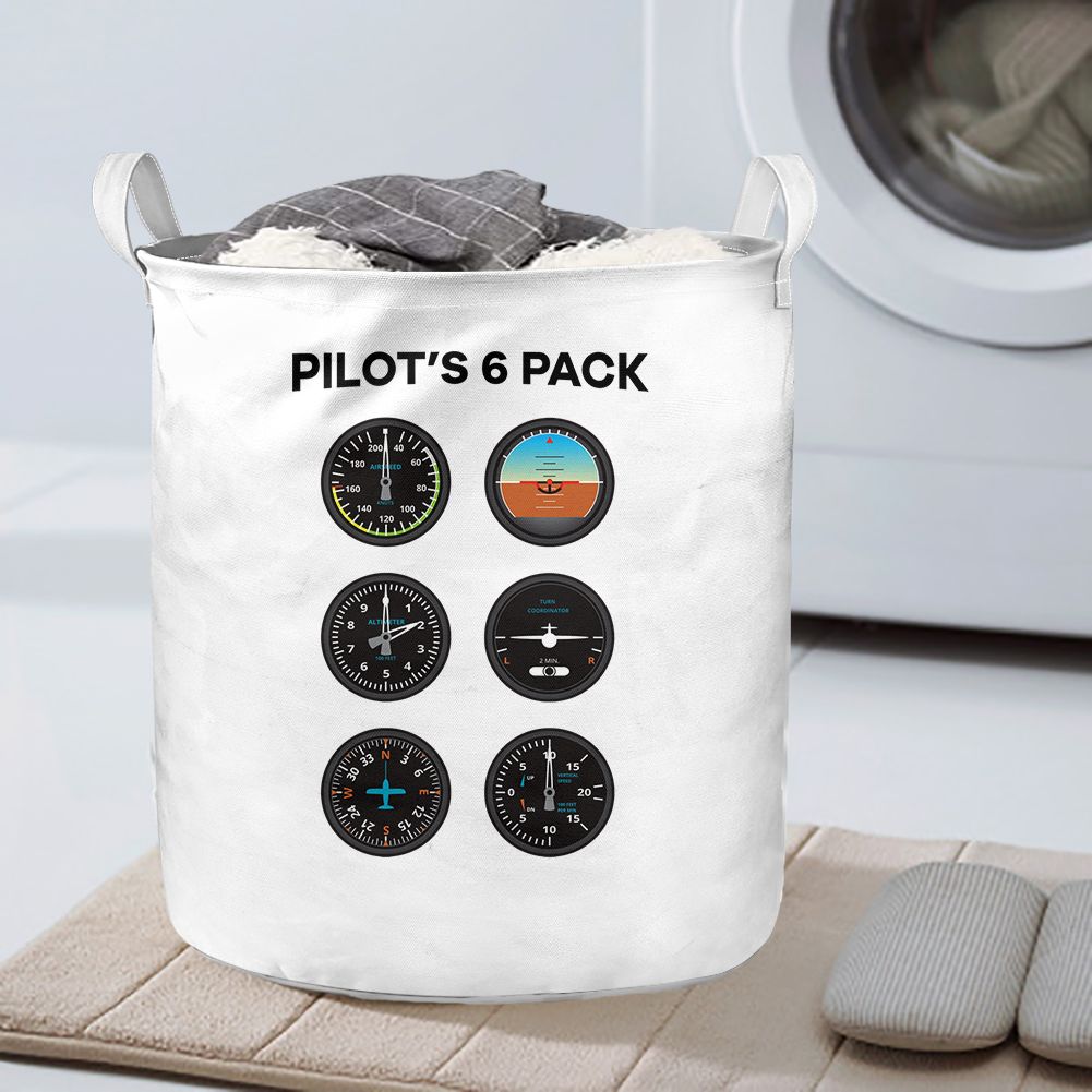 Pilot's 6 Pack Designed Laundry Baskets