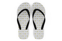 Thumbnail for Pilot & Stripes (2 Lines) Designed Slippers (Flip Flops)