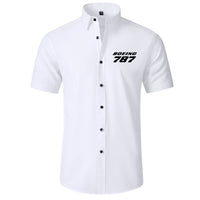 Thumbnail for Boeing 787 & Text Designed Short Sleeve Shirts