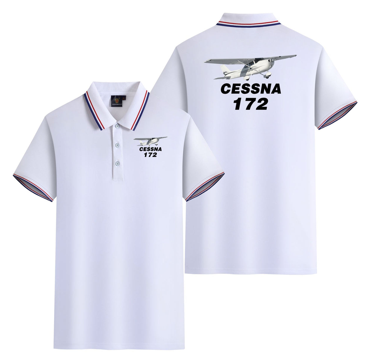 The Cessna 172 Designed Stylish Polo T-Shirts (Double-Side)